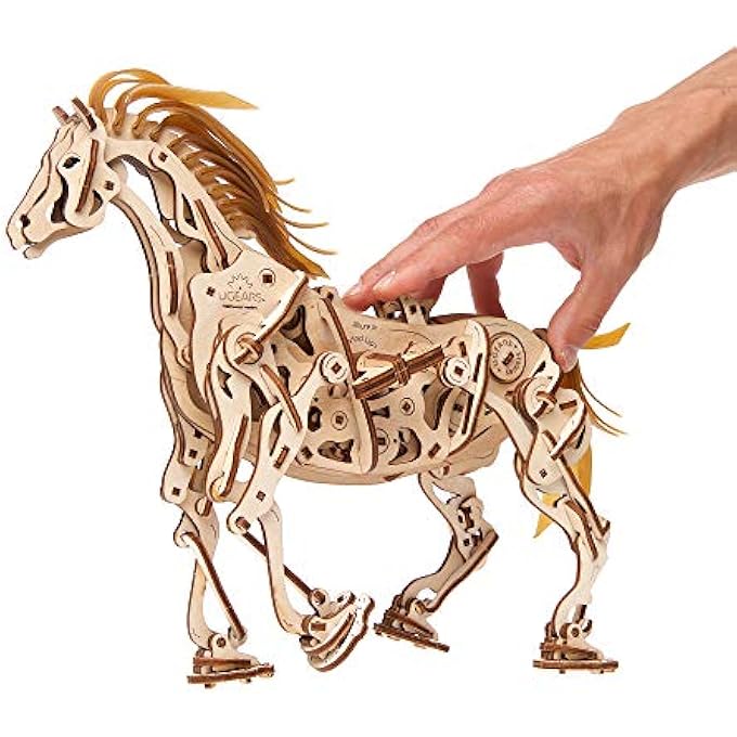 HORSE-MECHANOID - 410 PARTS - 3D WOODEN PUZZLE - MECHANICAL MODEL - UGR-70054 - Image 3